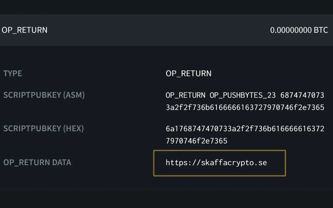 Nu finns vi på blockkedjan